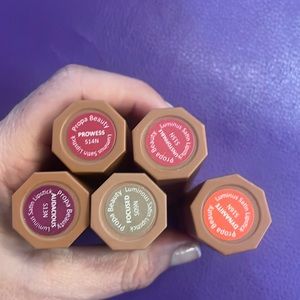 PROPA BEAUTY lipsticks x5 satin reds & neutrals BOMB